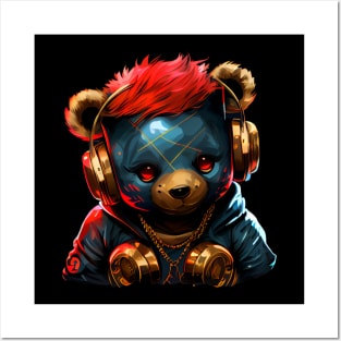 Badass Gangster Baby Bear Posters and Art